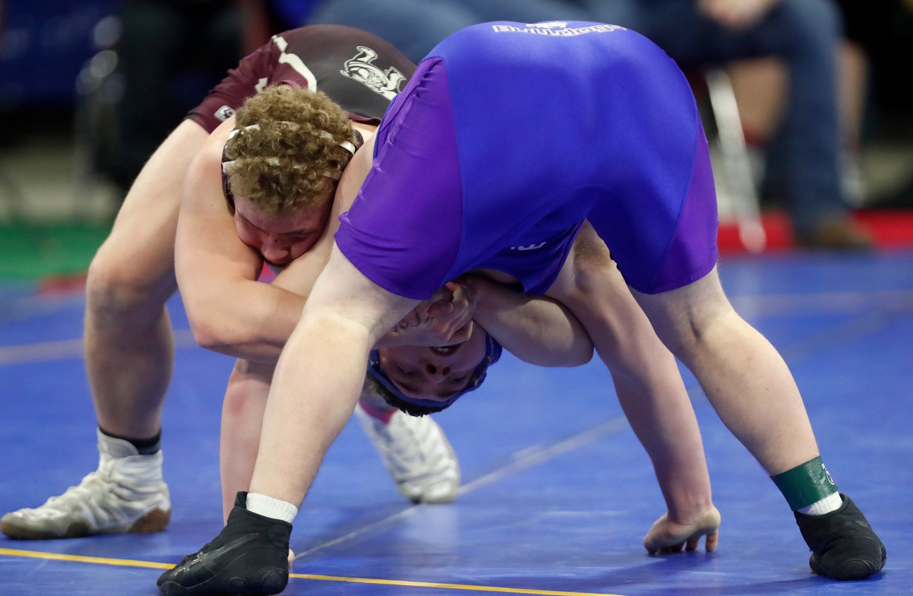 First round of state wrestling